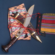 9" Chainpure carving wooden handle plain blade